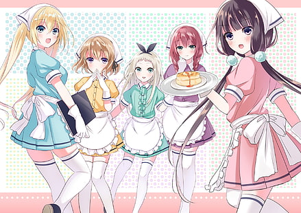 Anime, Blend S, Hideri Kanzaki, Kaho Hinata, Mafuyu Hoshikawa, Maika Sakuranomiya, Miu Amano, Sfondo HD HD wallpaper