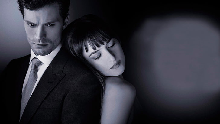 Henry Cavill screenshot, Dakota Johnson, Jamie Dornan, Fifty Shades of Grey, in the film, HD wallpaper
