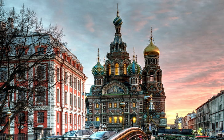 مدينة سانت بطرسبرغ في روسيا، مناظر المدينة، سانت بطرسبرغ، روسيا، cityscape، المدينة، خلفية HD