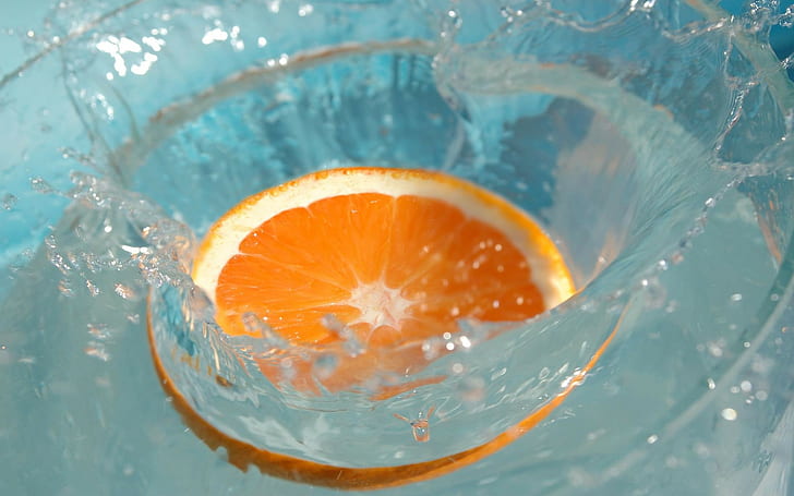 naranja, líquido, Fondo de pantalla HD