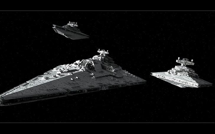 серый космический корабль, Звездные войны, HD обои