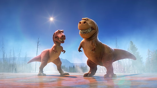 The Good Dinosaur, dinosaurs, Tyrannosaurus, Pixar, HD wallpaper HD wallpaper