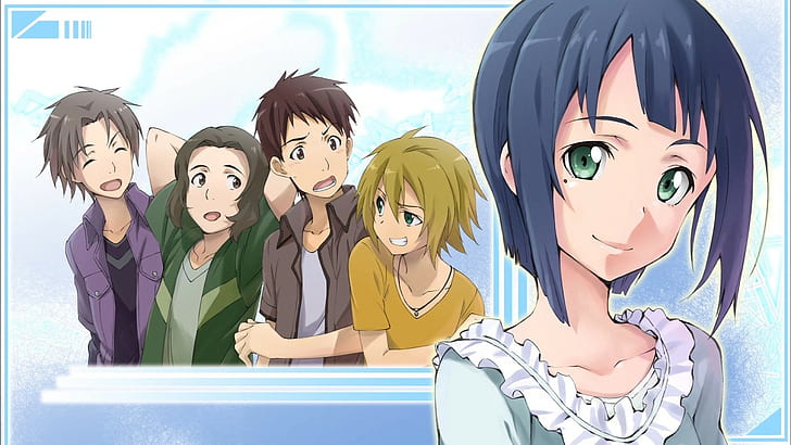 Sword Art Online, Аниме, Anime Girl, Anime Boys, Sachi, иллюстрация пяти персонажей аниме, Sword Art Online, аниме, девушка аниме, аниме парни, сати, HD обои
