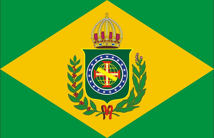 2000px 깃발, 브라질 svg, 제국, HD 배경 화면