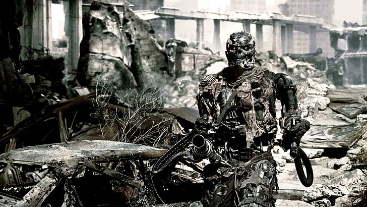 Imagem do filme Terminator, Terminator, Terminator Salvation, Endoskeleton, HD papel de parede