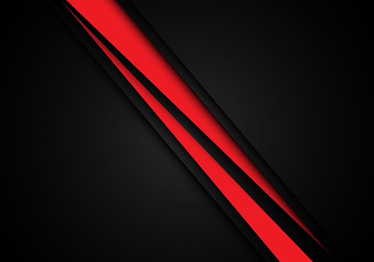 linje, röd, bakgrund, svart, HD tapet