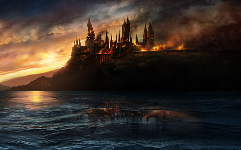 Harry Potter 7 Deathly Hallows, harry, potter, deathly, hallows, HD wallpaper HD wallpaper
