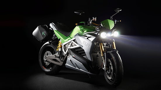 Energica Ego, elektryczny bojownik uliczny, rowery elektryczne, elektryczny, zielony, najlepszy motocykl, Tapety HD HD wallpaper