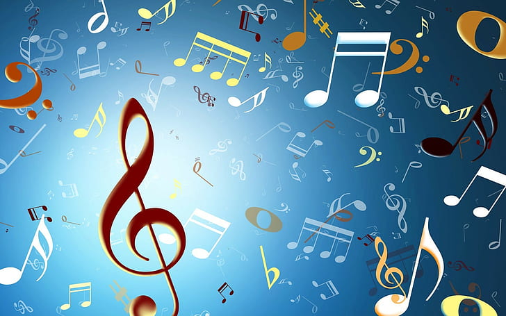 Background, Texture, Music, Sign, Treble clef, HD wallpaper