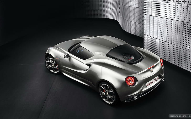 2013 Alfa Romeo 4C Concept 2, carro coupe cinza, alfa, romeo, conceito, 2013, carros, alfa romeo, HD papel de parede