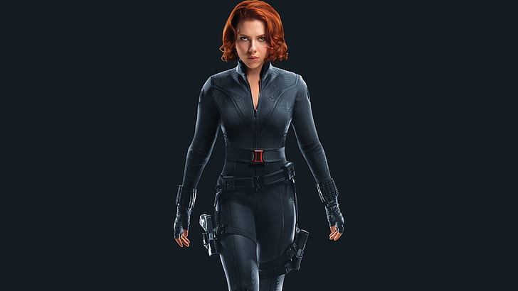 Black Widow, Scarlett Johansson, Marvel Comics, Superheroes, 5K, HD tapet