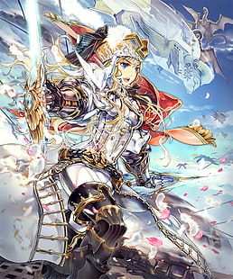 Shingeki no Bahamut, anime, Angelic Noble (Shingeki no Bahamut), Shadowverse, HD wallpaper HD wallpaper