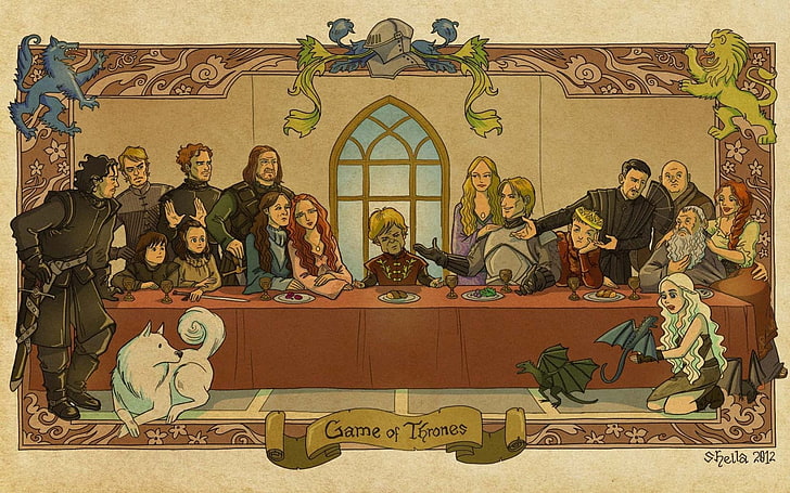 Game of Thrones The Last Supper art, Game of Thrones, The Last Supper, HD wallpaper