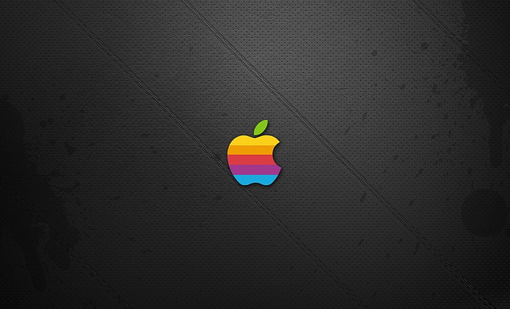 Apple Rainbow, Apple 로고, 컴퓨터, Mac, Apple, Rainbow, HD 배경 화면