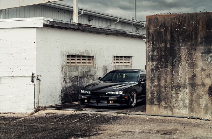 Nissan, Black, 240 SX, HD wallpaper