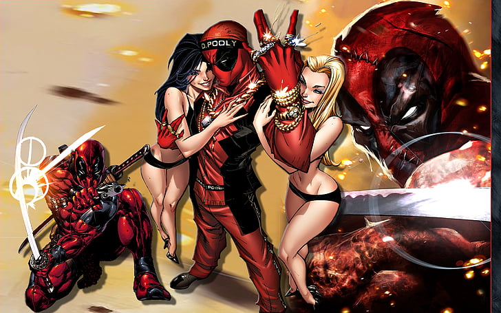 anti hero, comics, deadpool, marvel, mercenary, wade, wilson, winston, HD wallpaper