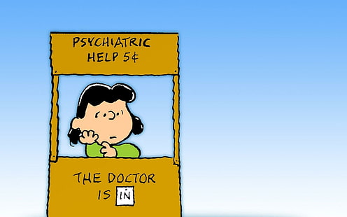 Charlie Brown, fıstık çizgi film psikiyatrik yardım durmak illüstrasyon, çizgi film, 1920x1200, charlie brown, HD masaüstü duvar kağıdı HD wallpaper