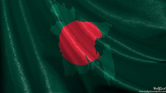 旗、バングラデシュの旗、バングラデシュ、旗、 HDデスクトップの壁紙 HD wallpaper