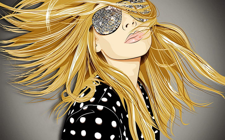 Disco style, woman edited photo, vector, 1920x1200, woman, style, disco, HD wallpaper