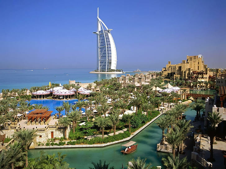 Burj Al Arab Hotel Dubai HD, världen, resor, resor och världen, dubai, hotell, burj, al, arab, HD tapet
