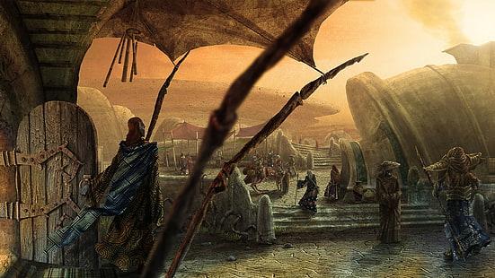 Aldruhn, The Elder Scrolls III: Morrowind, HD wallpaper HD wallpaper