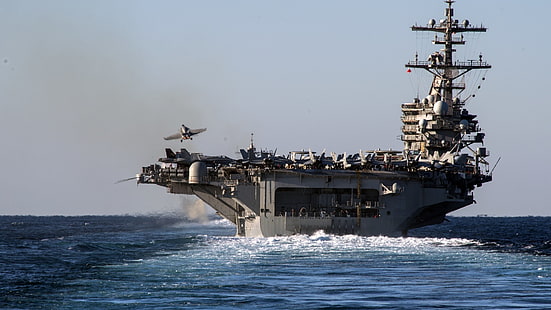 portaaviones, militar, barco, Fondo de pantalla HD HD wallpaper