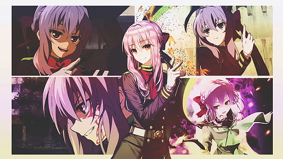 Owari No Seraph, anime girls, Hiiragi Shinoa, HD wallpaper HD wallpaper