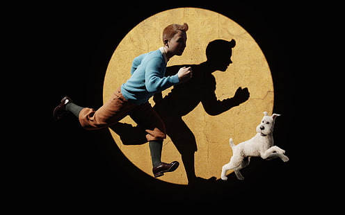 Tintin Snowy dans Les Aventures de Tintin, neigeux, aventures, tintin, Fond d'écran HD HD wallpaper
