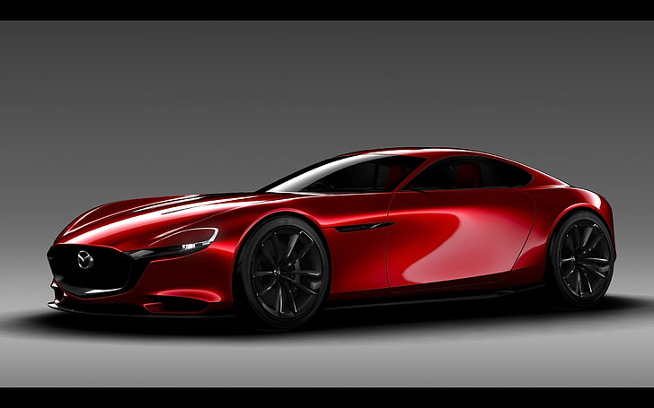 2015 Mazda RX-Vision Concept Wallpaper 06, red Mazda coupe, Wallpaper HD