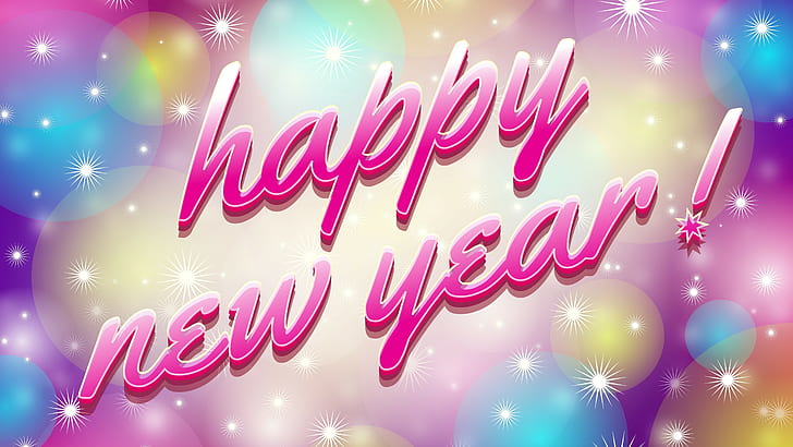 Scarica Happy New Year 5K, felice anno nuovo, Sfondo HD