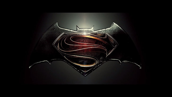 Супермен противБэтмен логотип, Супермен, Бэтмен против Супермена: Рассвет правосудия, HD обои
