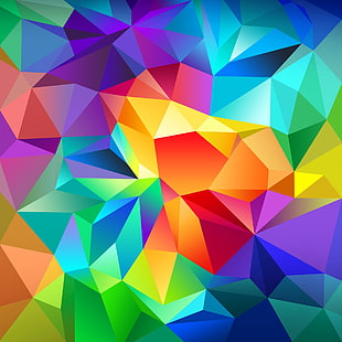 arte gráfica multicolorida, galáxia, cores, samsung, abstração, HD papel de parede HD wallpaper
