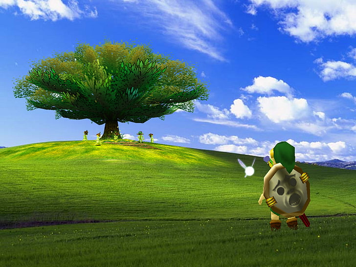 Link Glückseligkeit Windows XP die Legende von Zelda 4000x3000 Videospiele Zelda HD Art, Link, Glückseligkeit, HD-Hintergrundbild