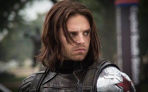 Captain America: The Winter Soldier, Bucky Barnes, acteur, hommes, scènes de film, Fond d'écran HD HD wallpaper