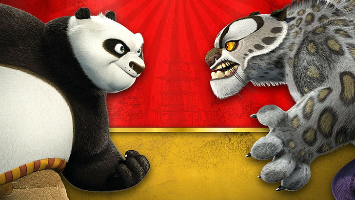 Kung Fu Panda, Po (Kung Fu Panda), Tai Lung, HD papel de parede