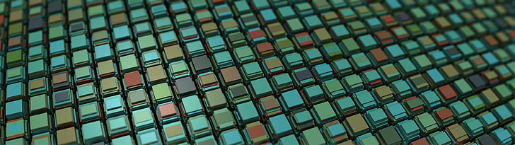 assorted-color buttons digital wallpaper, pattern, abstract, procedural generation, 3D, Mandelbulb 3D, cube, geometry, HD wallpaper