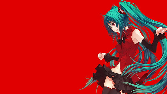 Anime, Anime Girls, Hatsune Miku, Vocaloid, Twintails, HD-Hintergrundbild HD wallpaper