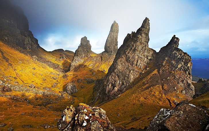 Schottland die Isle of Skye-2017 Bing Desktop Wallpa .., HD-Hintergrundbild