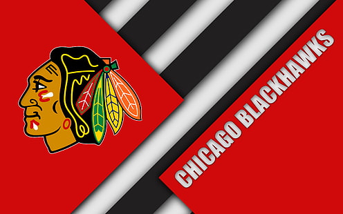 Basquete, Chicago Blackhawks, Emblema, Logotipo, NHL, HD papel de parede HD wallpaper