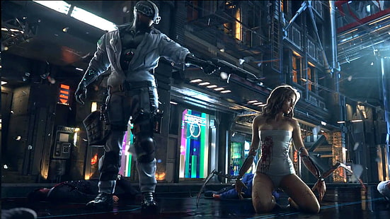 2077, action, cyberpunk, cyborg, fi, Fighting, Futuristic, robot, rpg, sci, shooter, HD tapet HD wallpaper