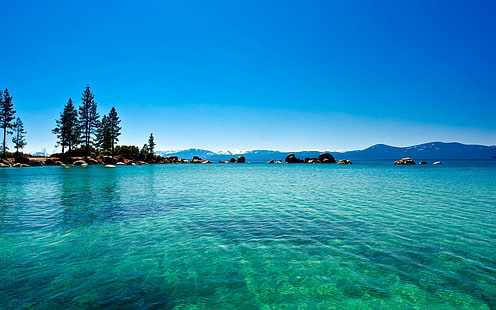 Lago Tahoe, lago, naturaleza, Tahoe, Fondo de pantalla HD HD wallpaper