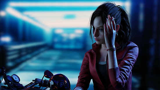Claire Redfield, Resident Evil, Resident Evil 2, Resident Evil 2 Remake, grafika gier wideo, postacie z gier wideo, dziewczyny z gier wideo, horror gier wideo, Tapety HD HD wallpaper