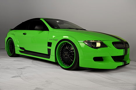 green and black BMW F13 M6 coupe, car, machine, tuning, BMW M6, Prior Design, 3000x1992, HD wallpaper HD wallpaper