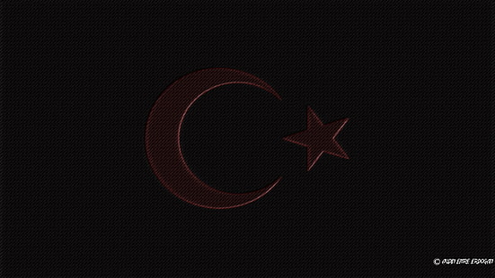 Turquie, turc, drapeau, nations, lune, étoiles, Fond d'écran HD HD wallpaper
