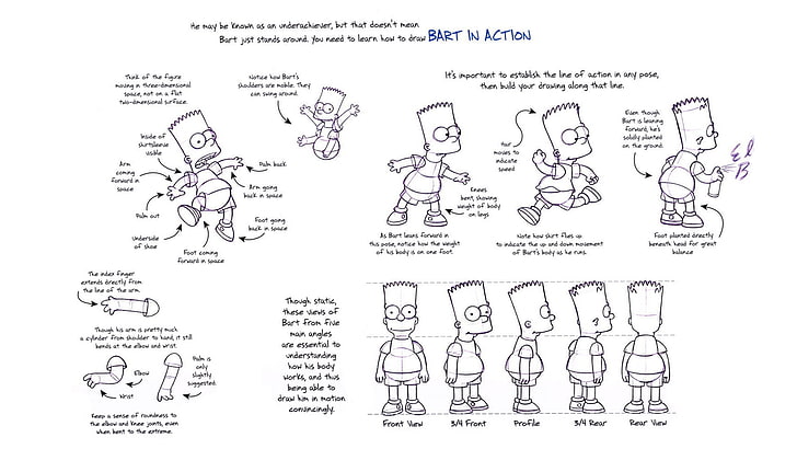 Bart illustration, The Simpsons, Bart Simpson, drawing, HD wallpaper