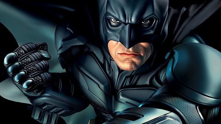 DC Batman digital wallpaper, look, Batman, bat, superhero, HD wallpaper