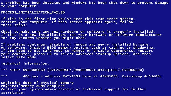 captura de pantalla de texto en pantalla azul, Pantalla azul de la muerte, Microsoft Windows, Errores de Windows, errores, Fondo de pantalla HD HD wallpaper