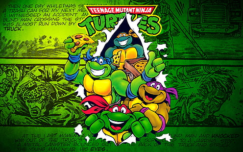 dessin animé, 1920 x 1200, Ninja, tortue, bande dessinée, tortues, Teenage mutant ninja turtle, teenage mutant ninja turtles, teenage mutant ninja turtles games, hd, Fond d'écran HD HD wallpaper