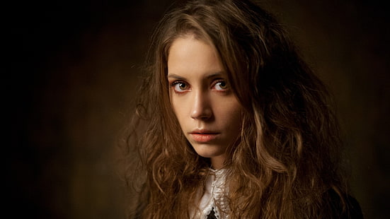 kobiety, modelka, twarz, portret, Ksenia Kokoreva, Tapety HD HD wallpaper