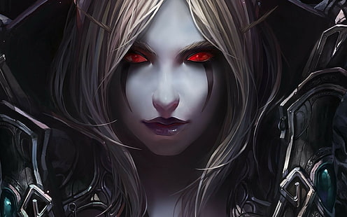 weibliche Anime-Figur mit blonden Haaren, World of Warcraft, Sylvanas Windrunner, HD-Hintergrundbild HD wallpaper